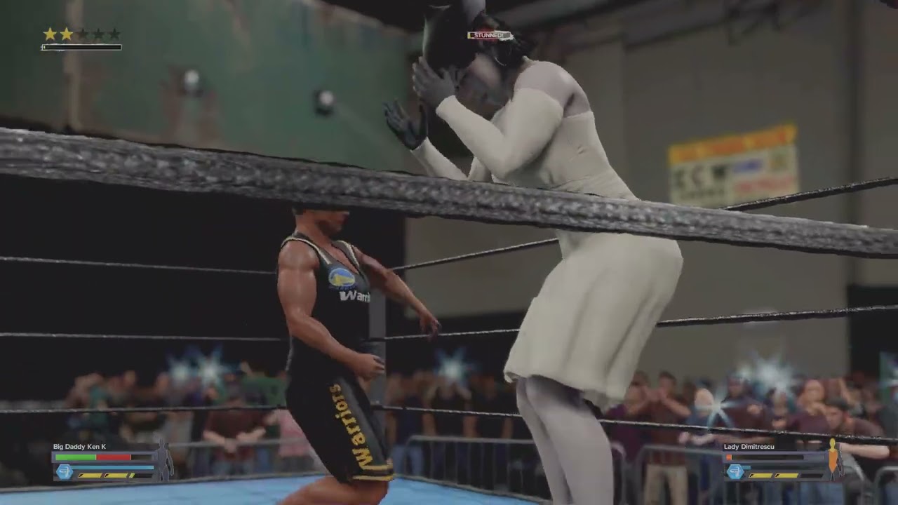 WWE 2K24: Low blow to Lady Dimitrescu