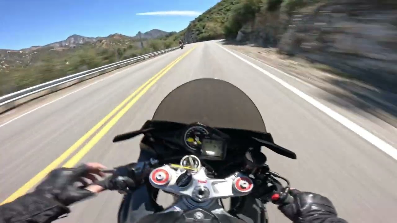 First Ride on Angeles Crest Highway RSV4