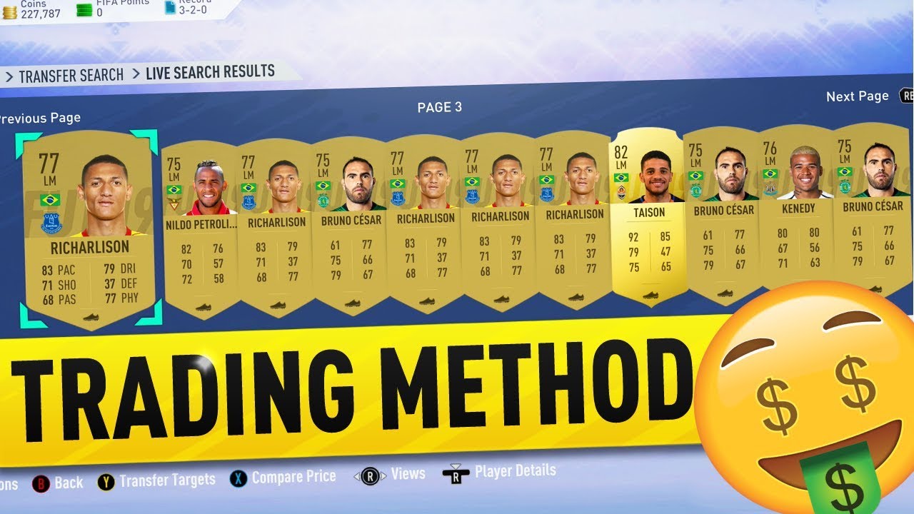 HOW TO TRADE  WITH A LOW BUDGET ON FIFA 19! MAKE EASY COINS!  FIFA 19 TRADING METHOD