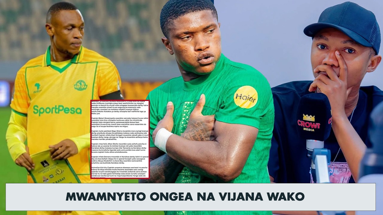 UJUMBE MZITO KWA BAKARI MWAMNYETO KUELEKEA DABI YA KARIAKOO/ONGEA NA WENZAKO WASILETE MAZOEA DABI HI