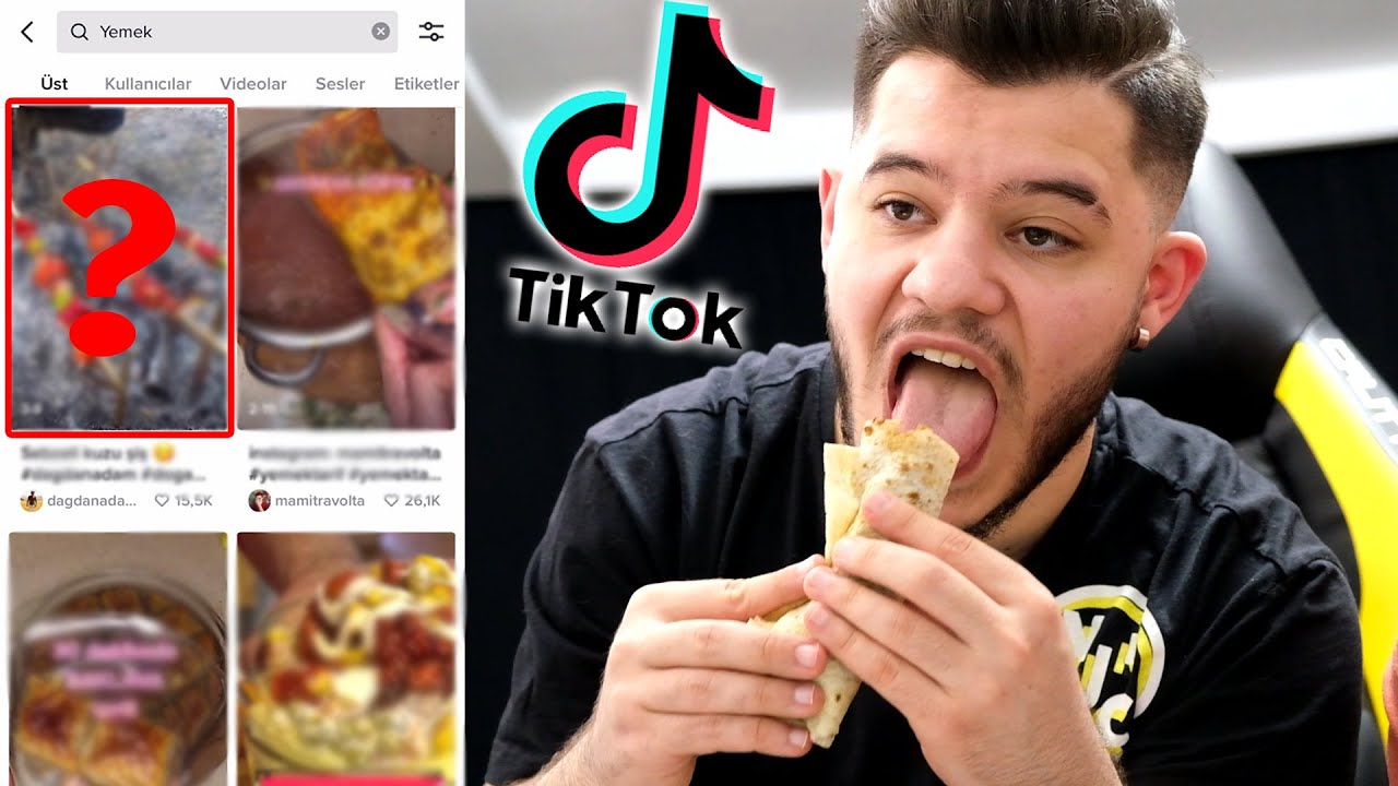 TİKTOK 1 GÜN BOYUNCA NE YİYECEĞİMİZE KARAR VERDİ !!