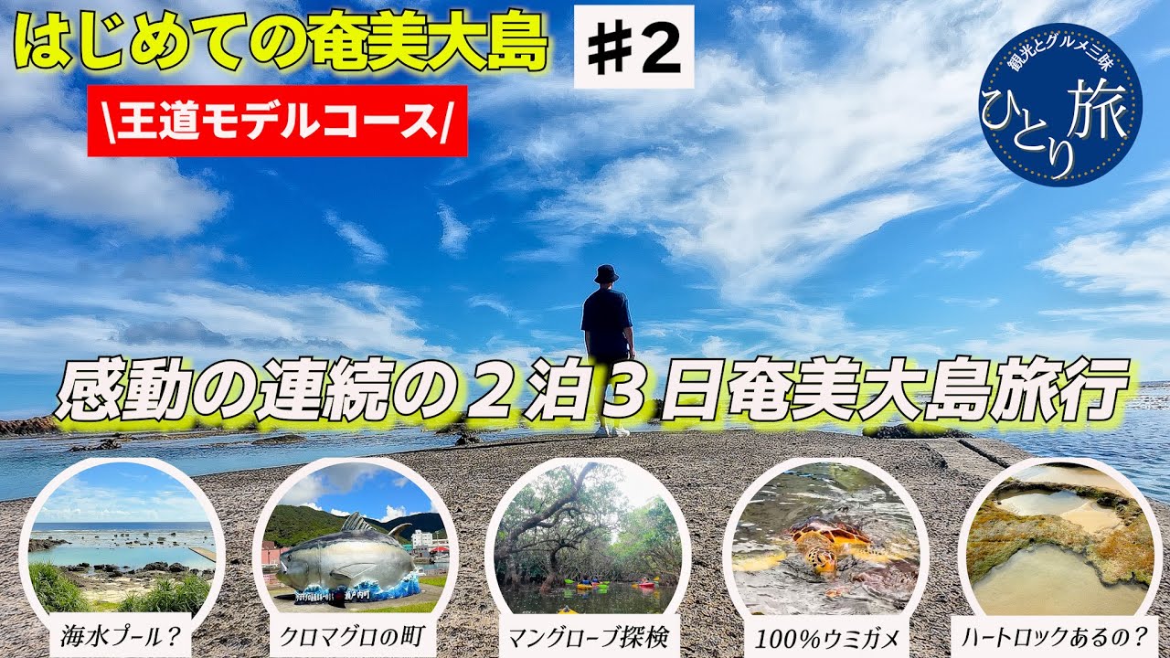 【食＋観光フルコース♯２】50代ひとり旅！感動の奄美大島旅 ✈️ 王道コースで満喫する3日間