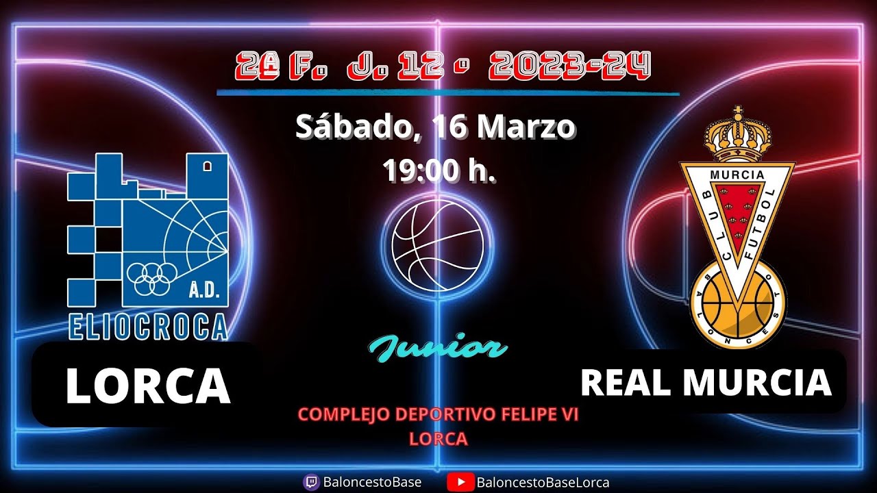 Baloncesto Junior. A.D. Eliocroca Lorca - Real Murcia C.B.