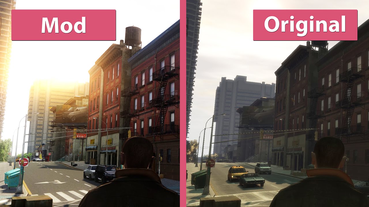 GTA 4 – Insane Mod Overhaul with CryENB V3 vs. Original Graphics Comparison [WQHD]