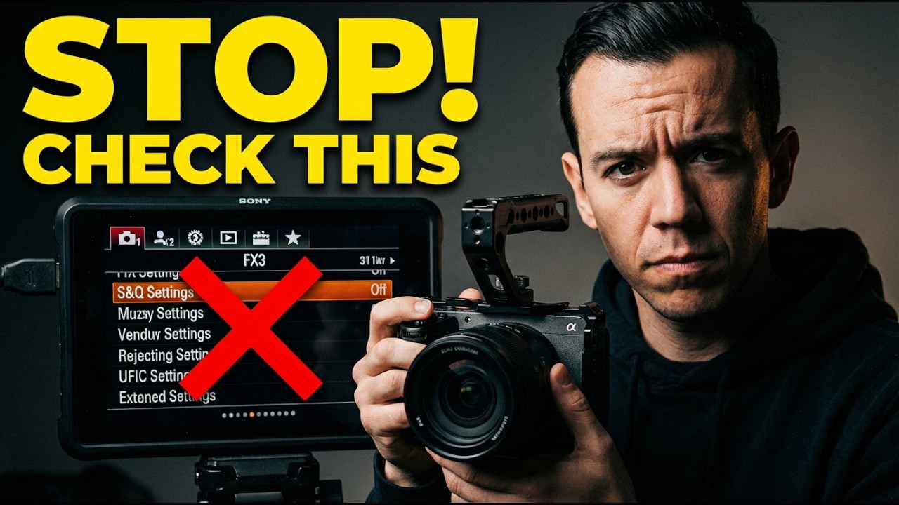 Перед началом съёмки на FX3&hellip; Исправьте эти настройки.