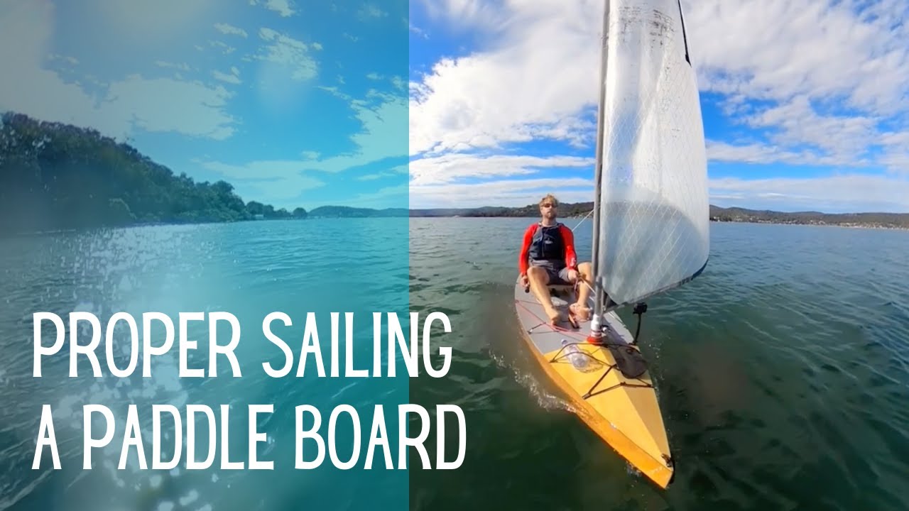 Can your STAND UP PADDLE BOARD SAIL? First official sail of the SailSUP!