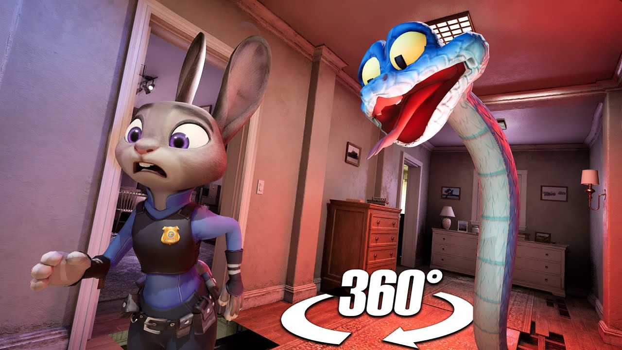 Zootopia 2 VR : Gary De'Snake Attacks You & Judy Hopps | 360°/4K (Scary VR 360° Video)