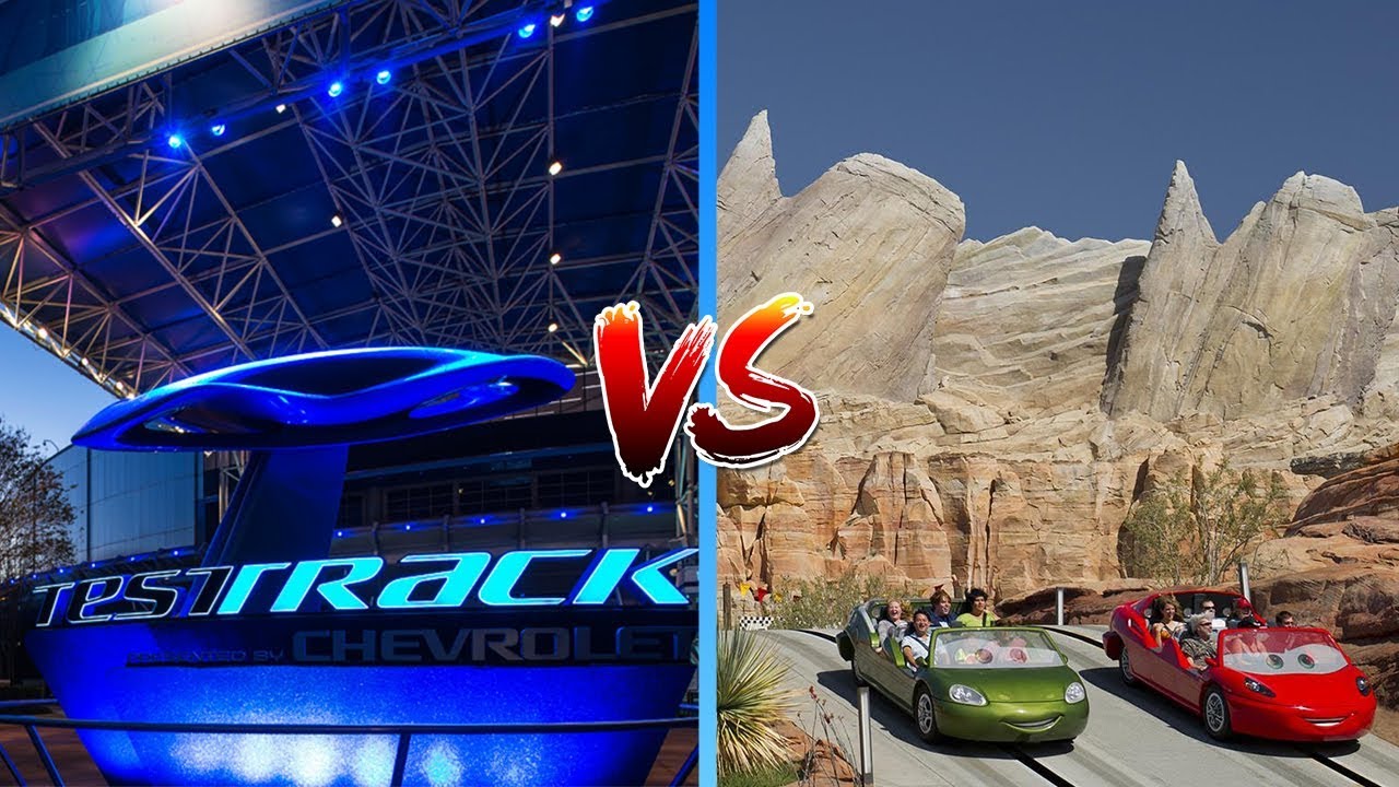 Test Track VERSUS Radiator Springs Racers (Disneyland VS Disney World)