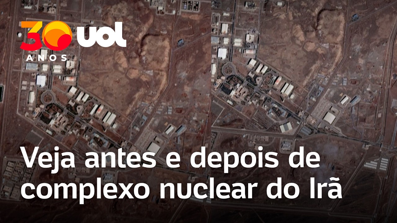 Israel e EUA atacam Irã: Imagens de satélite mostram antes e depois do complexo nuclear Natanz