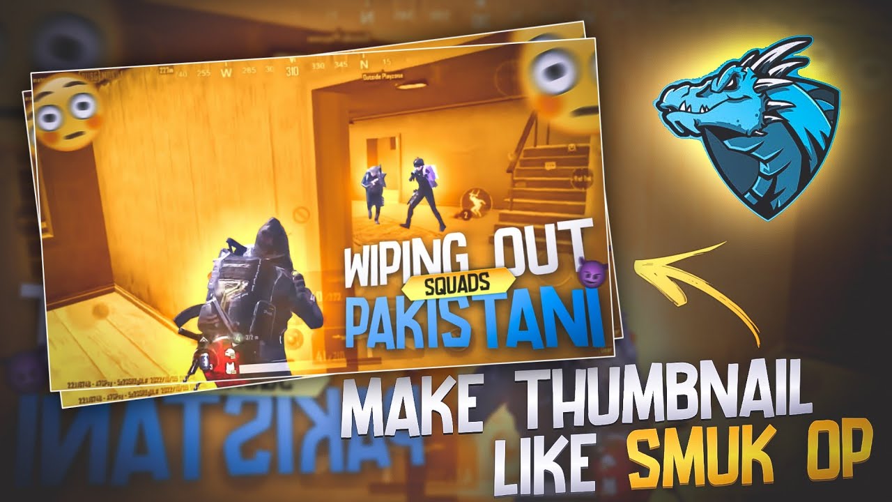 Make Thumbnail Like @smukop 😱 | How To Make Gameplays Thumbnail on Android