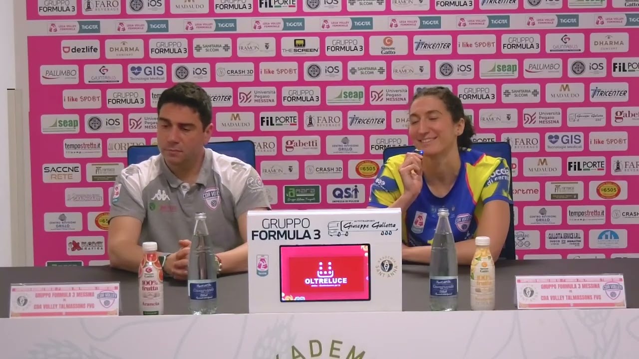 🎤 Conferenza stampa post-match Gruppo Formula 3 Messina vs Talmassons. Coach Palazzoli, Molinaro