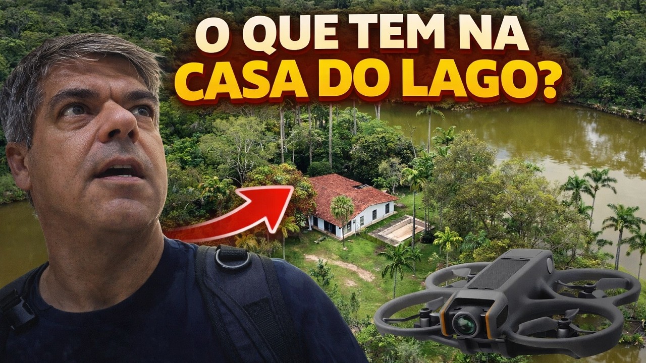 Entrei na Casa do Lago com Drone