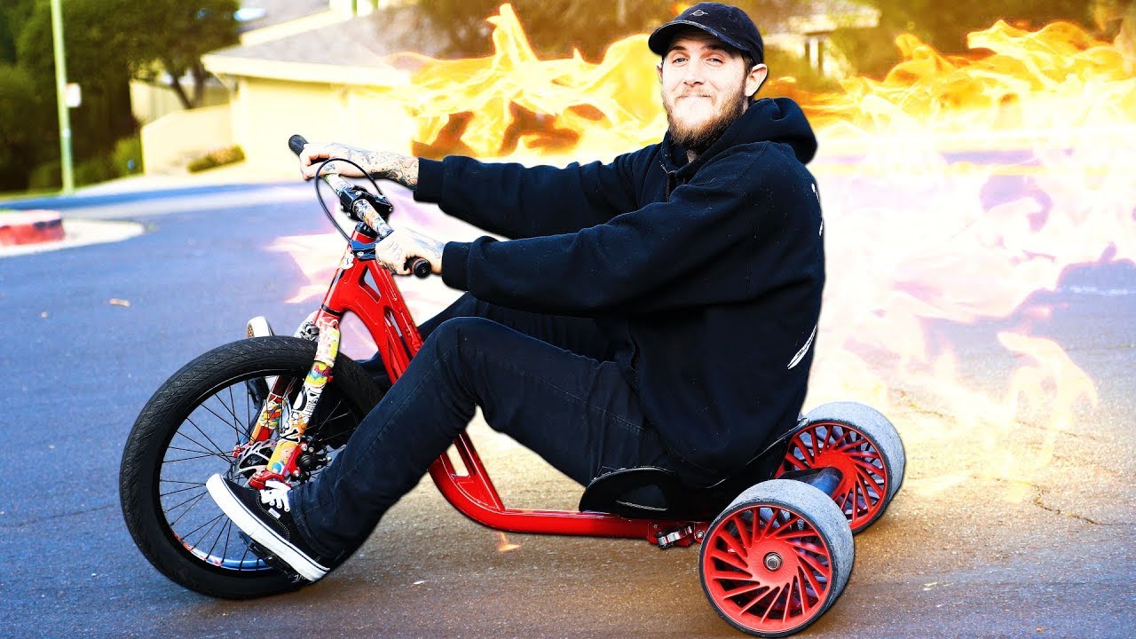 DANGEROUS 40MPH DRIFT TRIKE HILL BOMB?! (COPS CALLED!)