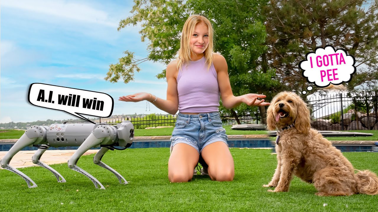 Real Dog or A.I. Robot Dog! Which is better?