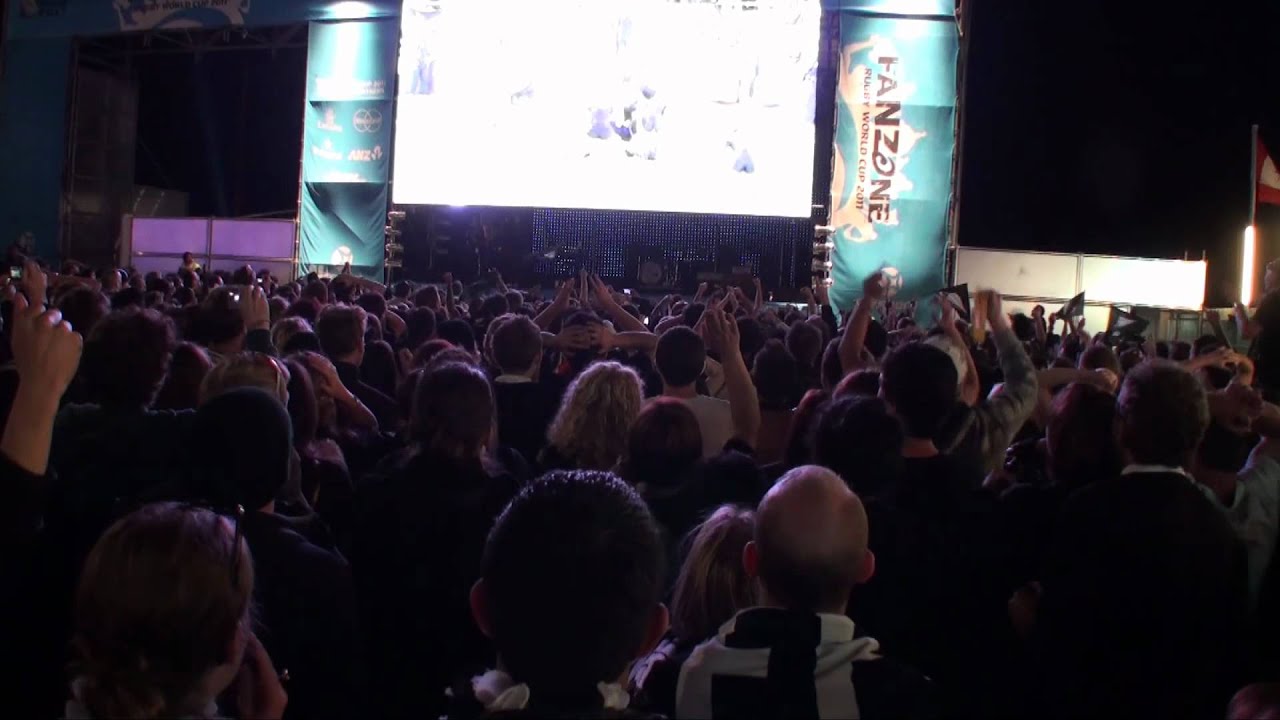 The Moment The All Blacks Won The 2011 Rugby World Cup - Queens Wharf, Auckland, New Zealand