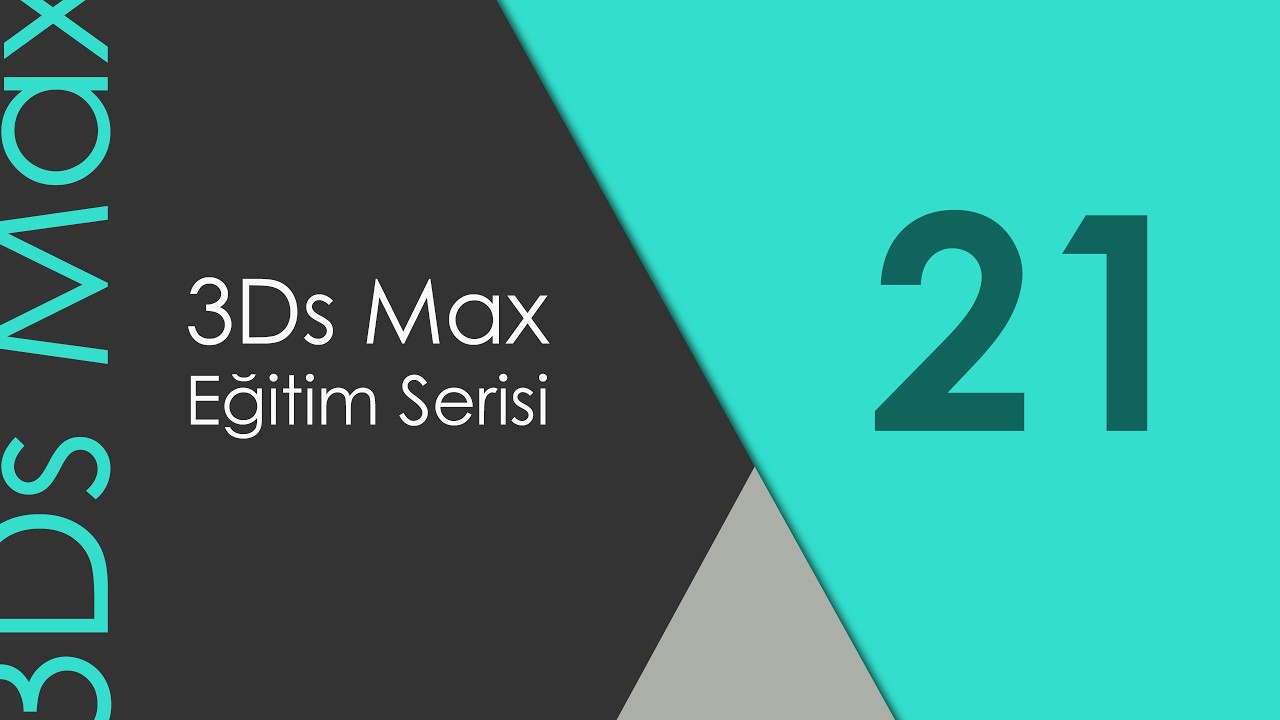3Ds Max Eğitim Serisi | Komidin modeli - Bölüm 02