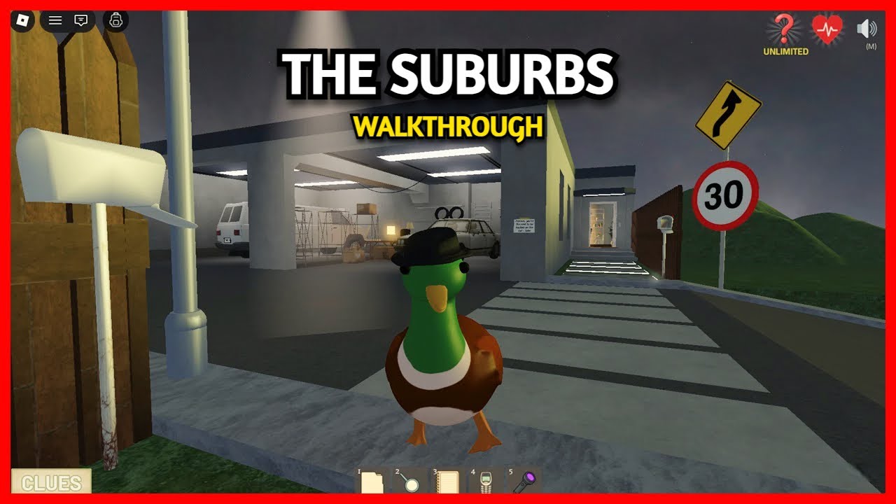 Roblox Detective Duck THE SUBURBS Walkthrough