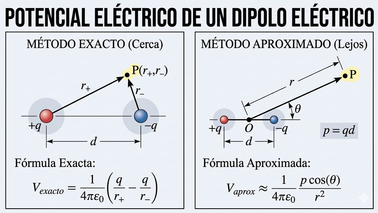 Potencial de un dipolo eléctrico 