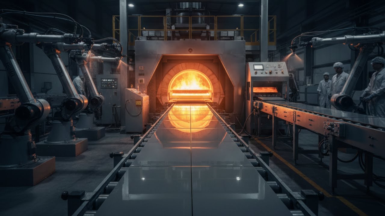 Ceramic tile firing & glazing factory