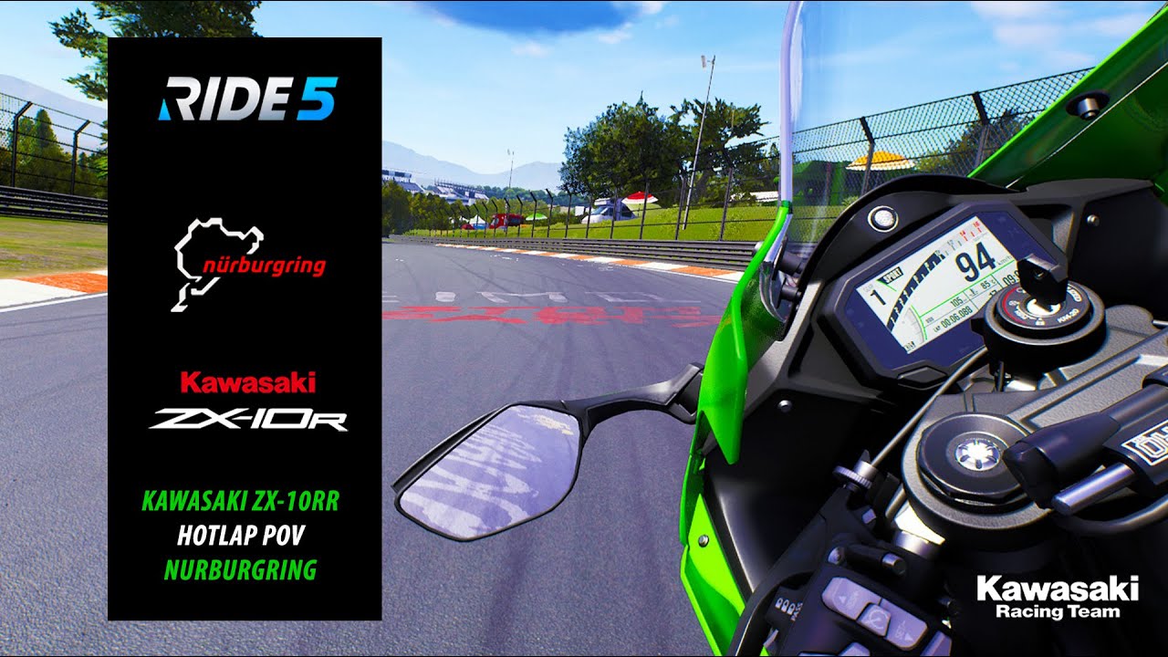 KAWASAKI ZX10-RR - POV HOTLAP -  NURBURGRING NORDSCHLEIFE - RIDE 5 #ride5 #kawasaki #zx10r