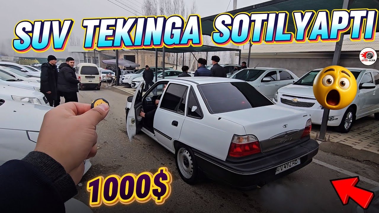 BUGUN SUV TEKIN NARXDA SOTILGAN MASHINA NARXLARI..AVTO OLAM 
