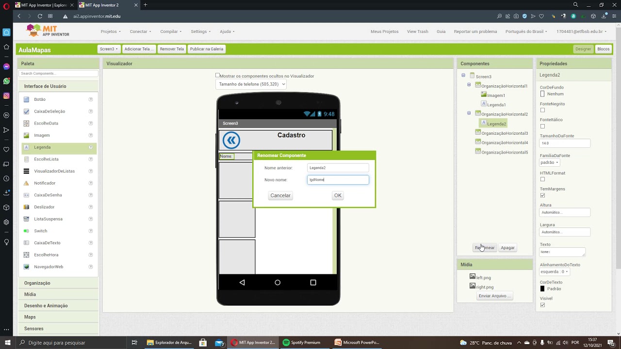AppInventor - Login e Senha usando TinyDB