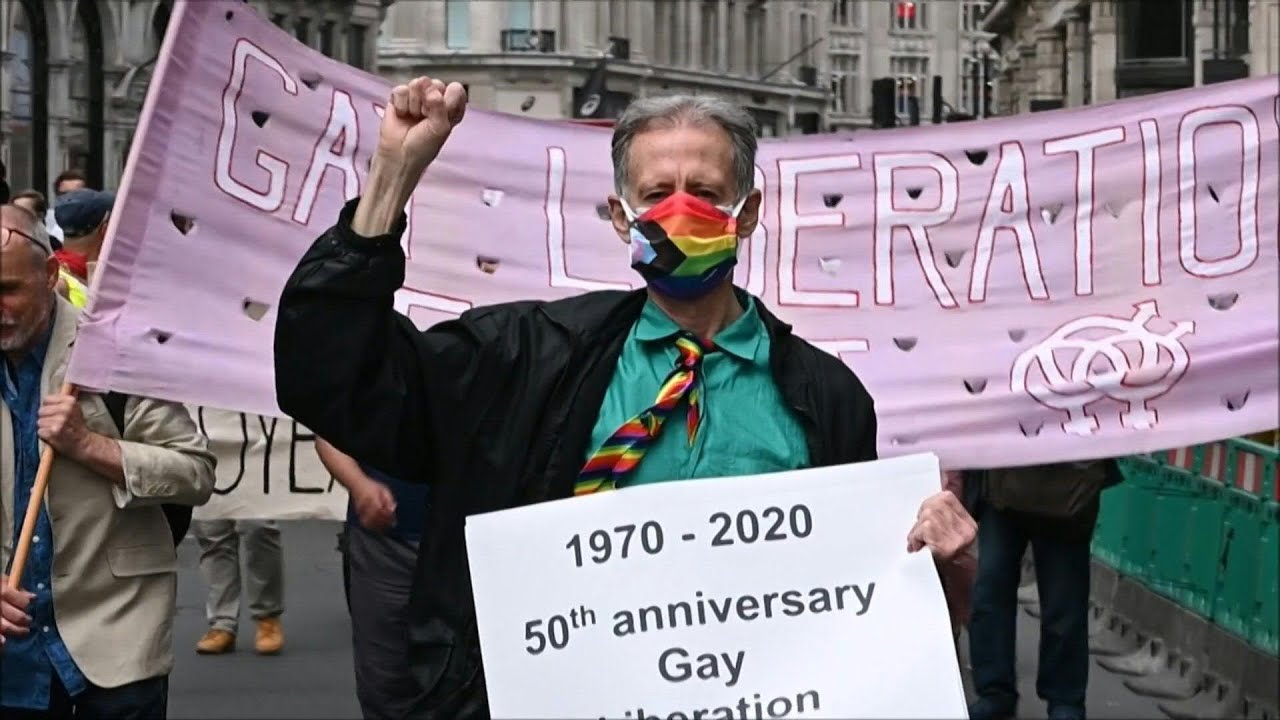 Veteran activists walk London Pride route marking 50th anniversary | AFP