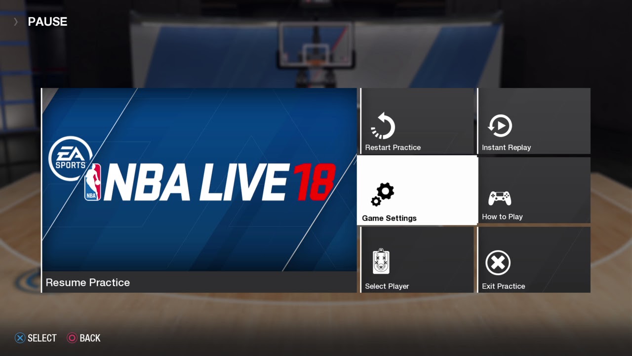 NBA LIVE 18 gsw practice