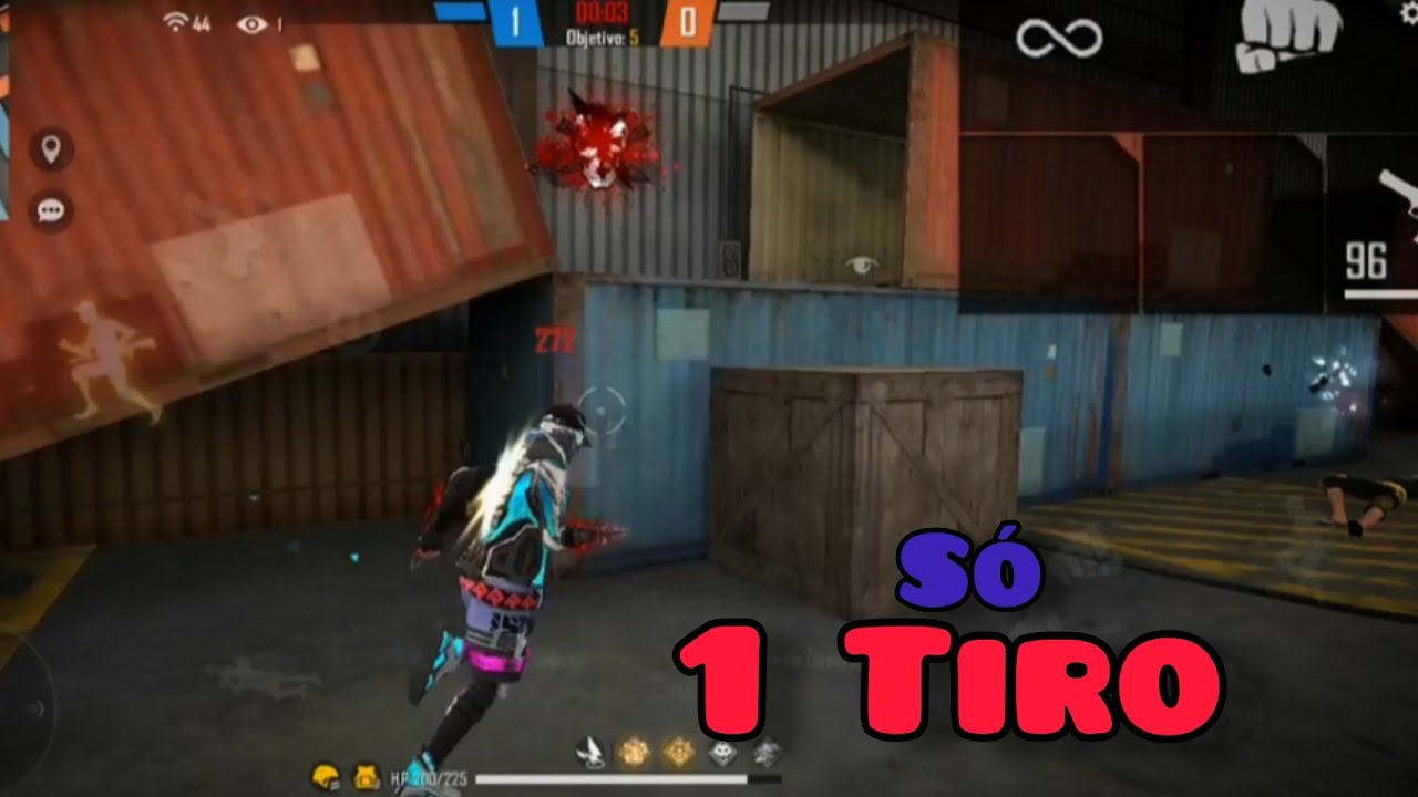 Freefire - JOGUEI GLADIADORES SÓ COM ARMA DE 1 TIRO!!!!!