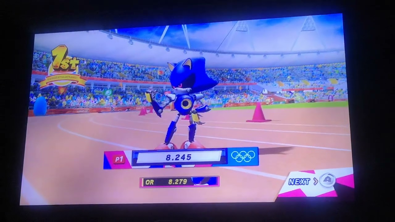 (beaten) M&S London 2012 Wii 100m Sprint 8.245 pb