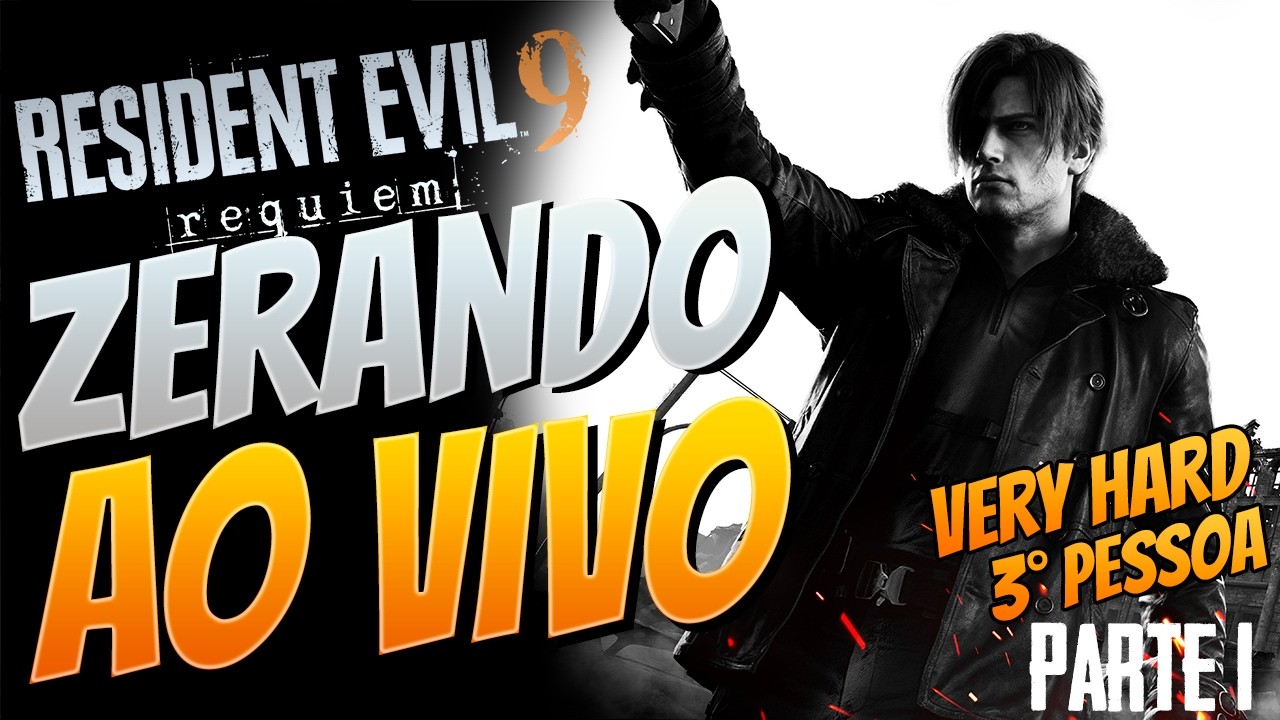 🔴 ZERANDO RE9 NO HARD! O Início da Jornada do Leon e Grace - Resident Evil 9 Requiem #1
