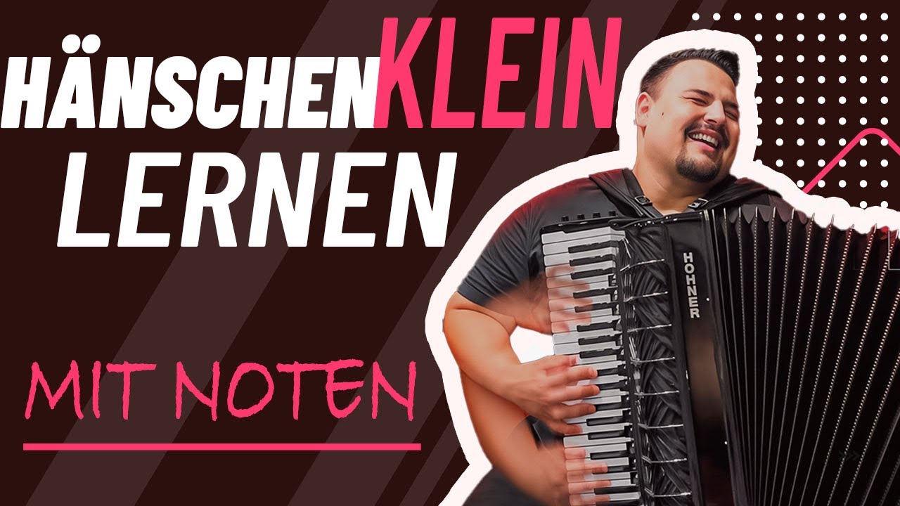 Bekanntes Kinderlied auf dem Akkordeon spielen lernen (mit kostenlosen Noten) - Level Anfänger