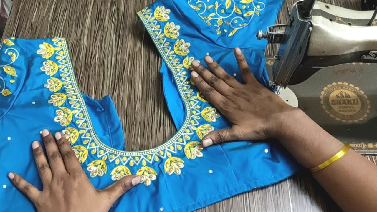 Computer Work Blouse Total Stitching Step By Step కొత్తవారికి కూడా అర్ధం అయ్యేవిదంగా