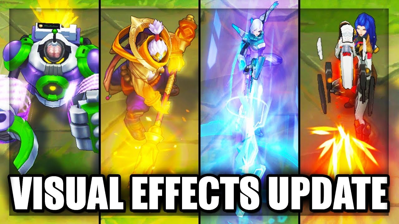 All New VFX Update - All Skins Ashe, Jax, Blitzcrank, Caitlyn - League of Legends