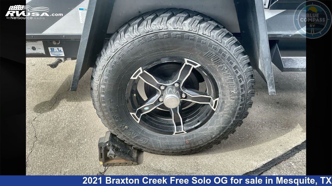 Stunning 2021 Braxton Creek Free Solo Travel Trailer RV For Sale in Mesquite, TX | RVUSA.com