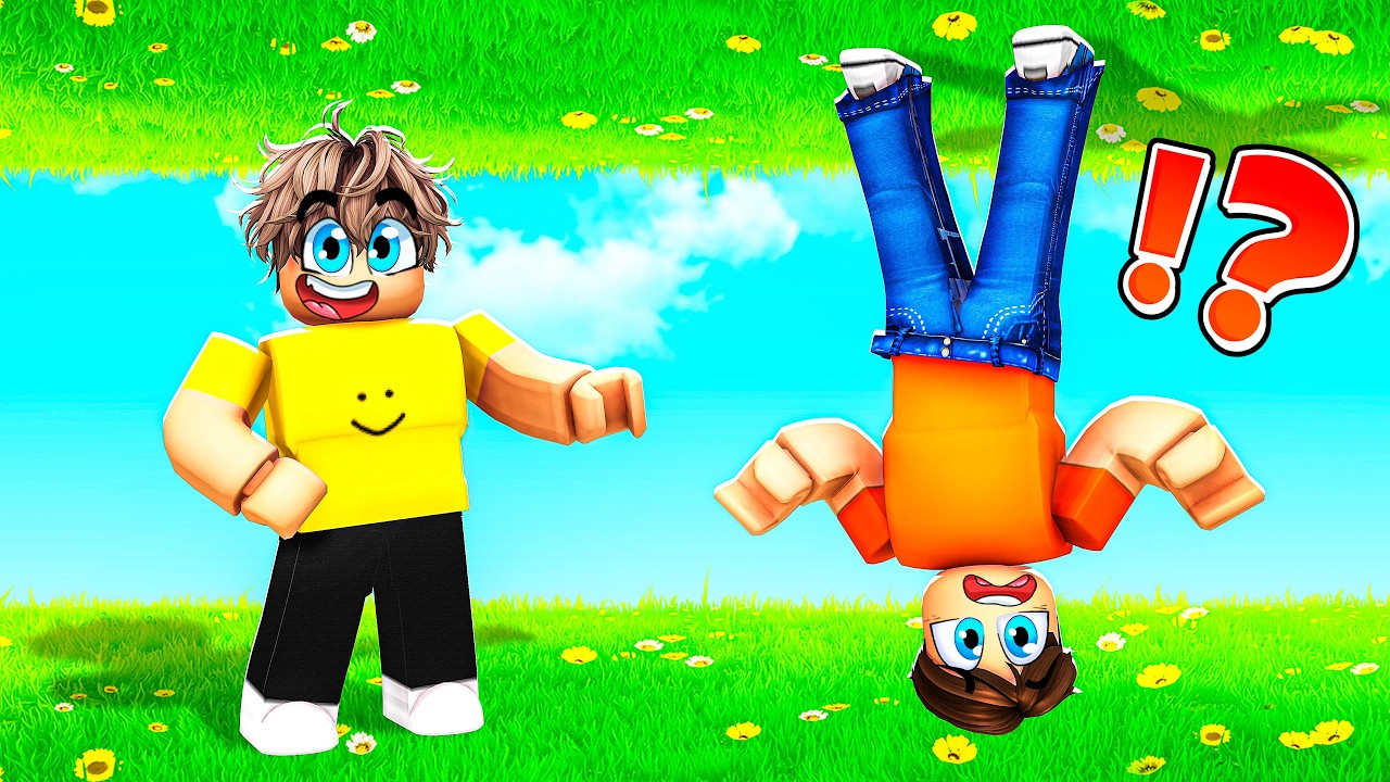 Мы застряли вверх ногами в Roblox...