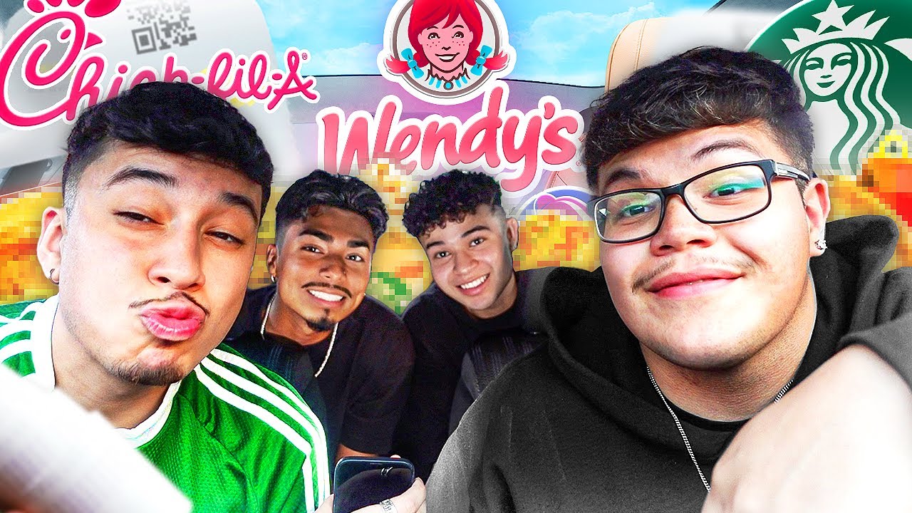 Letting The Person in FRONT of Us DECIDE What We Eat For 24 HOURS!!