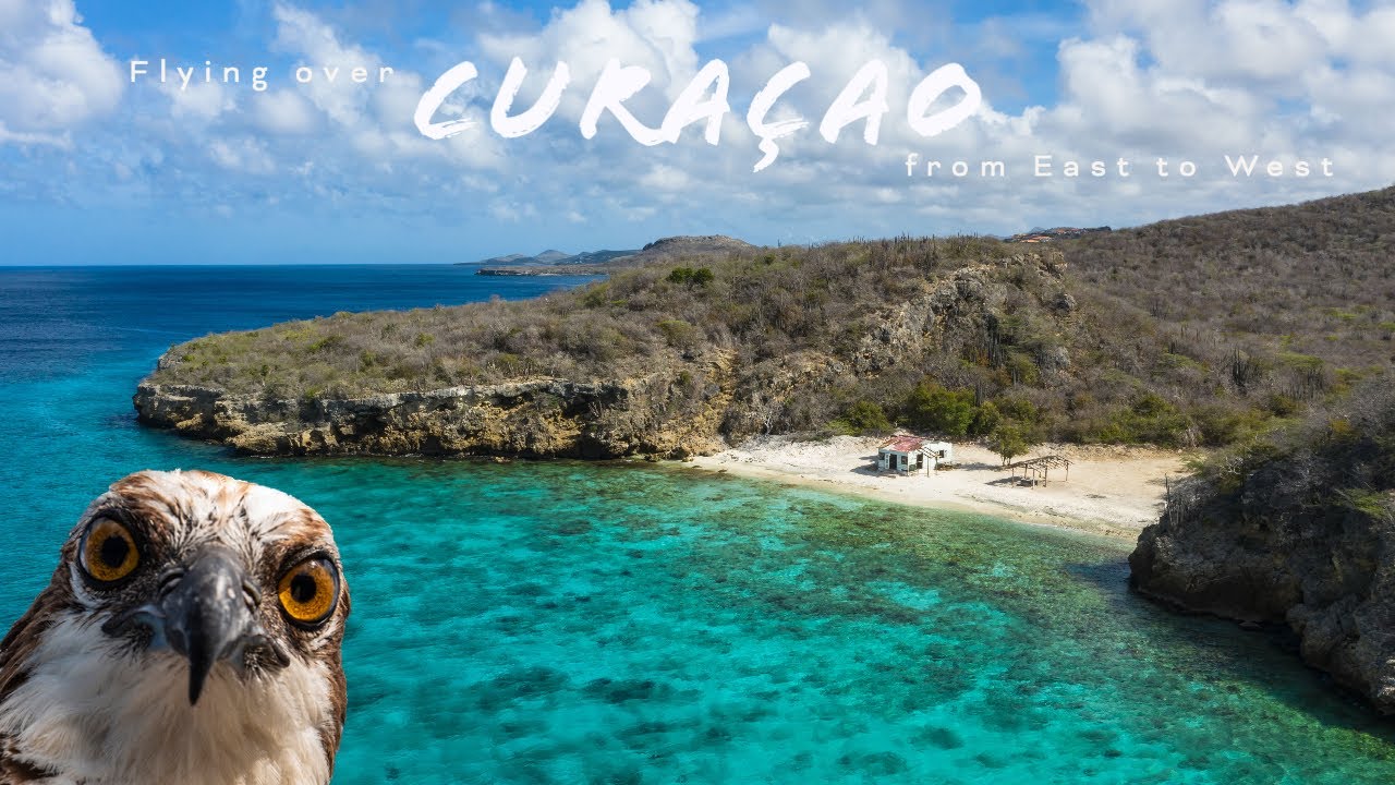 Flying over Curaçao | From East to West | an 8-hour aerial film