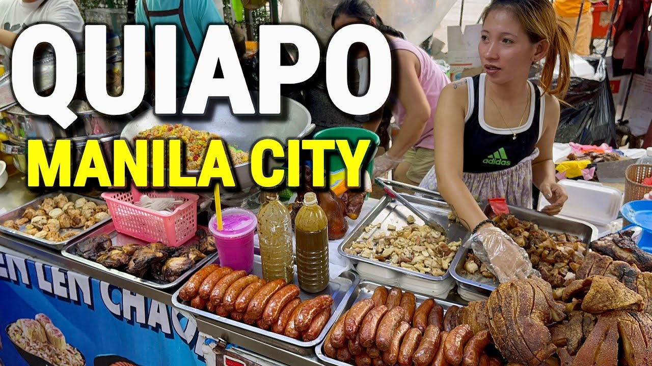 Real Life in MANILA, PHILIPPINES 🇵🇭 QUIAPO Streets, Street Food Tour & Market Walk!