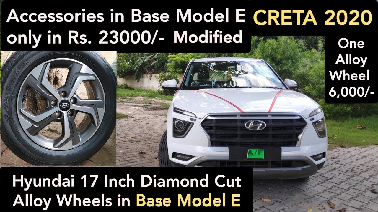 Modified Creta Base Model E with all Basic Accessories only in Rs. 23000/- | 17 Inch Alloy Wheels