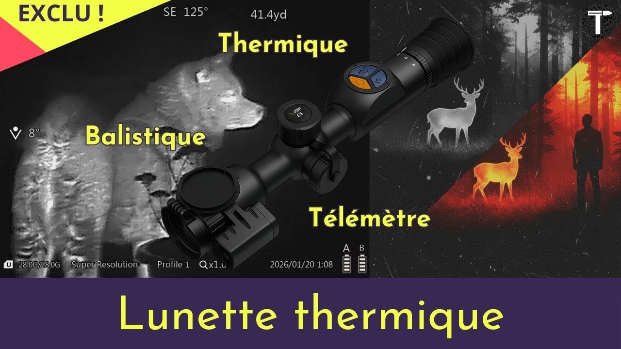 Lunette thermique pas cher : GOYOJO GRS225RF avec télémètre laser et calculateur balistique !