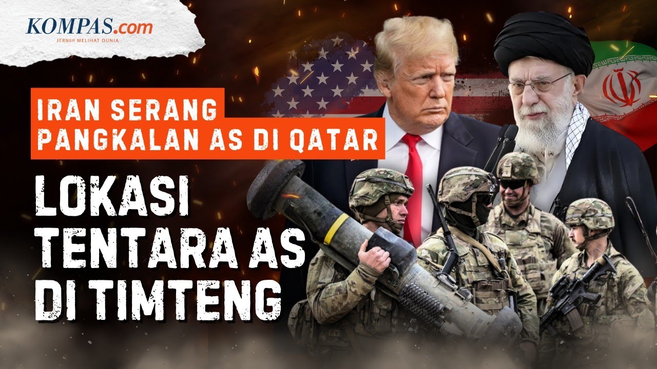 Sebaran Tentara AS di Timur Tengah, Qatar Sudah Diserang, Lokasi Lain Terancam Balasan Iran