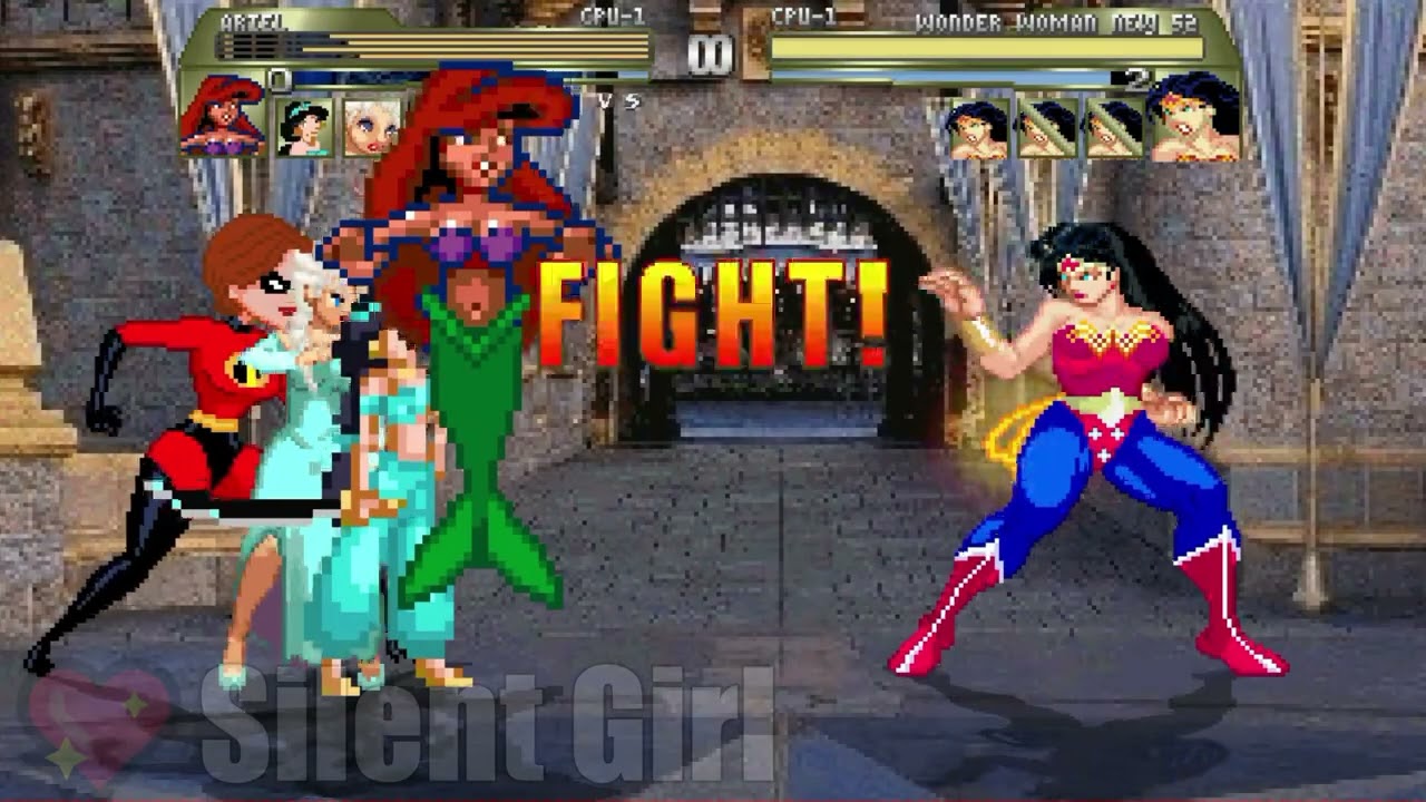 @Devin-c9f: Team Ariel (SIMUL) vs Wonder Woman New 52 edit (yolomate) x4 (TURNS) - Mugen Battle