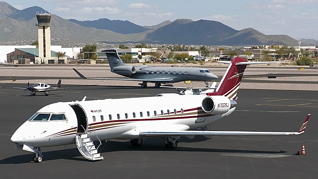Afternoon Private Jet Departures & Arrivals at Scottsdale Airport!