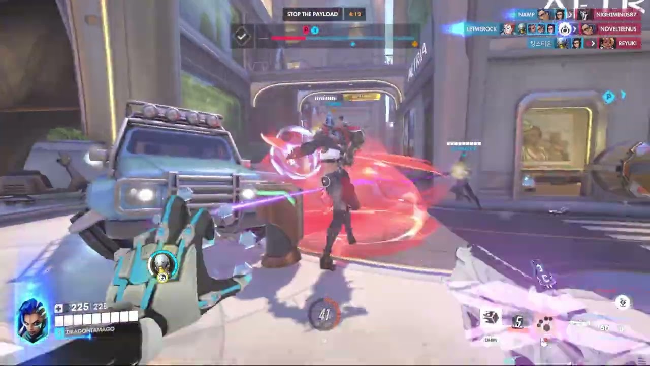 Overwatch: Sombra gameplay Numbani (no commentary)
