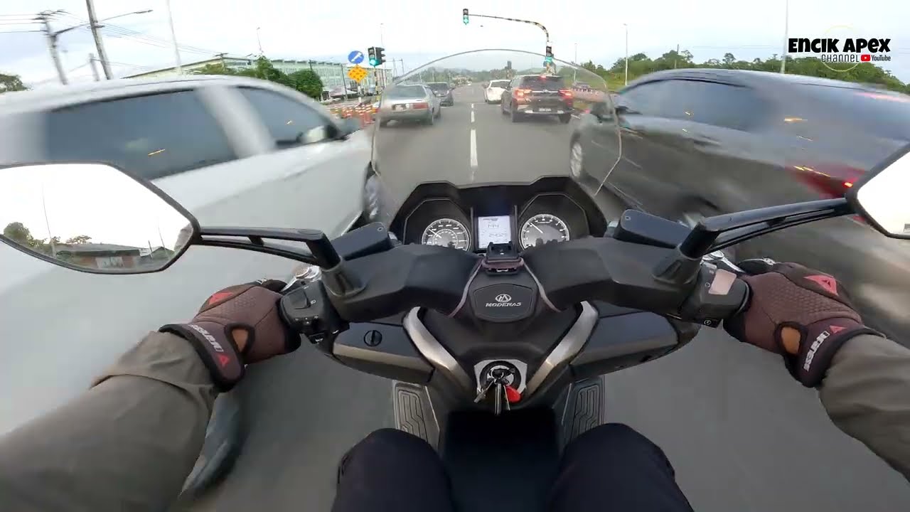 Morning Ride - POV Maxi Scooter Solo Ride | Modenas Elegan 250