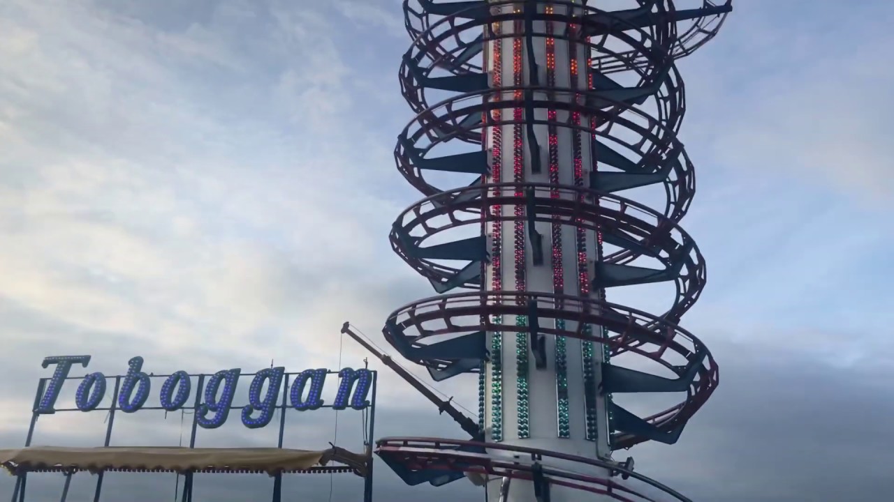 WORLDS STRANGEST COASTER!? POV | toboggan - Dorset steam fair 2019