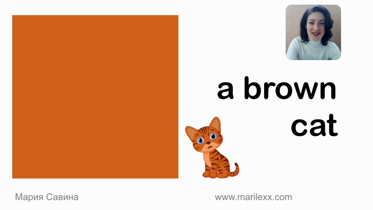 Brown (учим цвета с фразами)