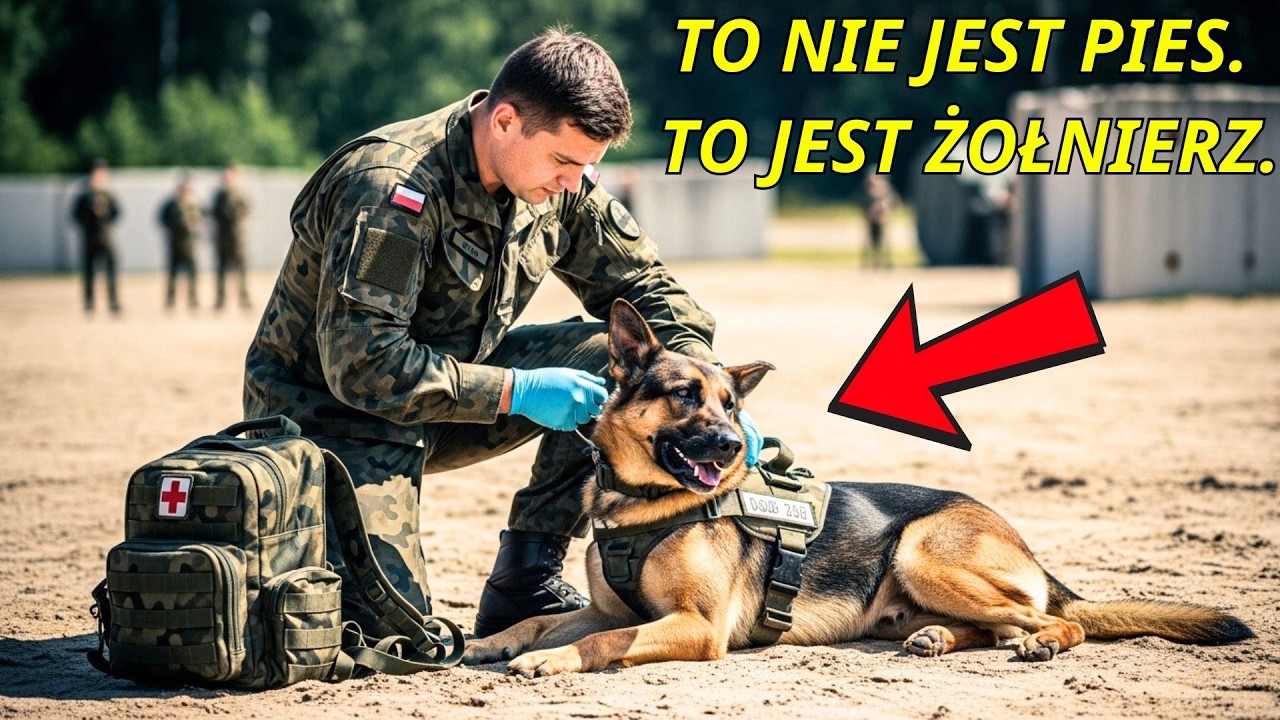 Medyk uklęknął nie przy psie, lecz przy żołnierzu