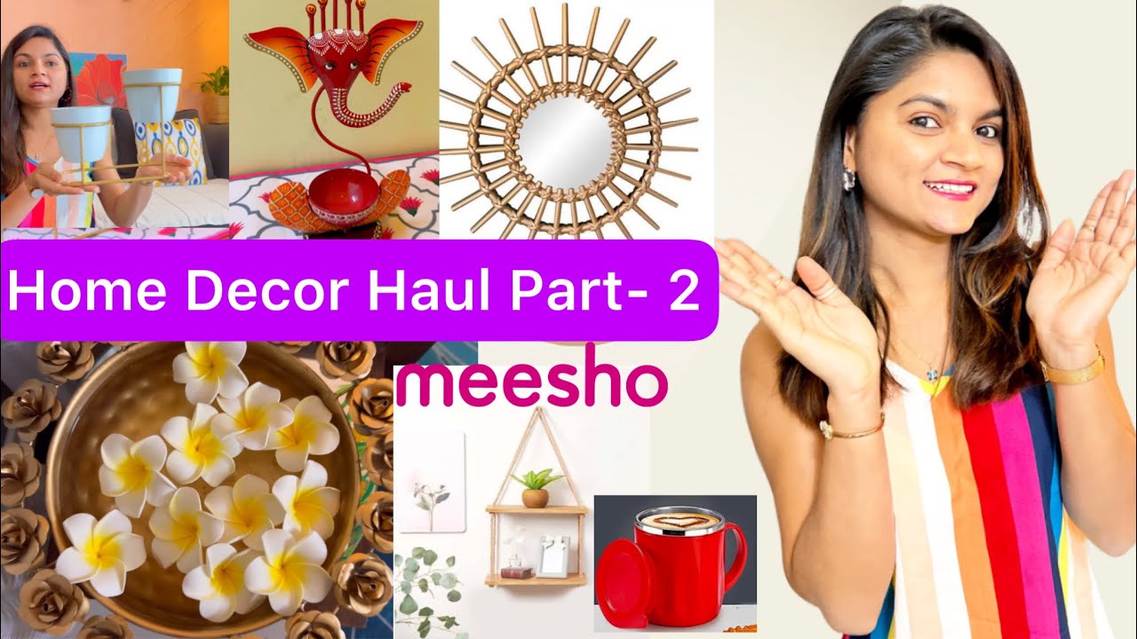 Best *Meesho* Home Decor Haul Part-2,starting at just Rs 90. Unique and value for money products.